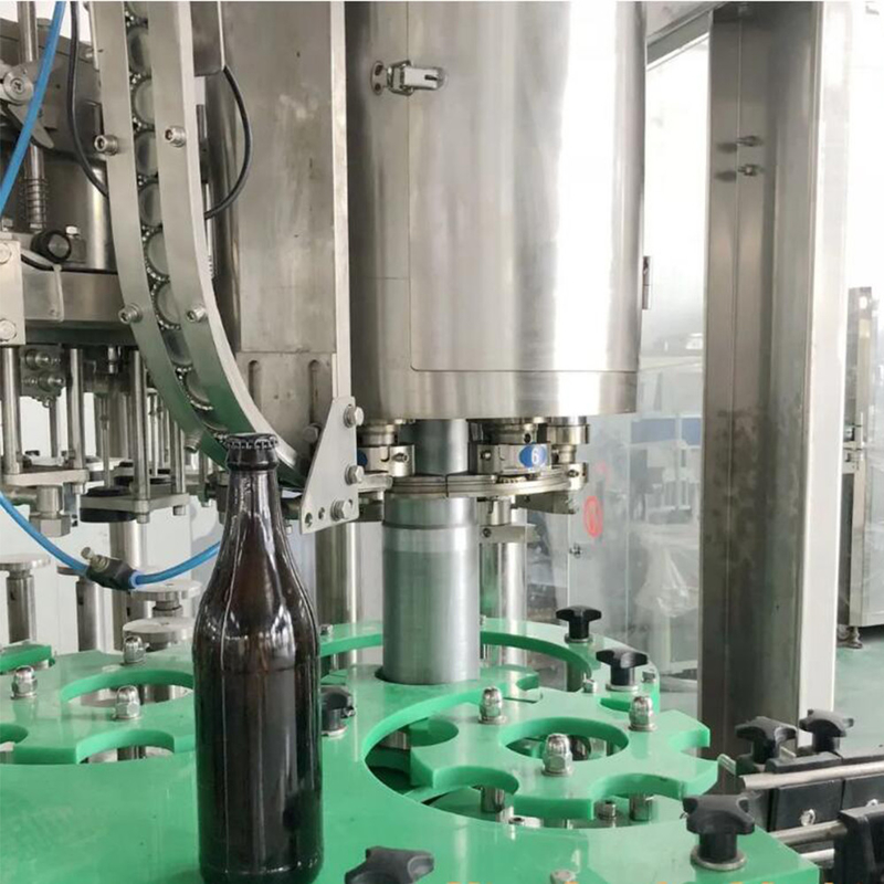 Can Beer Production Line Complete Automatic Rising Filling Screwing 3 In 1 Monoblock