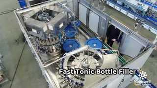 Σειρά πλήρωσης ποτών 12000BPH 2Oz Glass Bottle Tonic