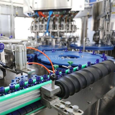 Piston Type Servo Motor Driven Glass Bottle Ropp Cover Filling Machine Featuring PLC Control System for Production Lines