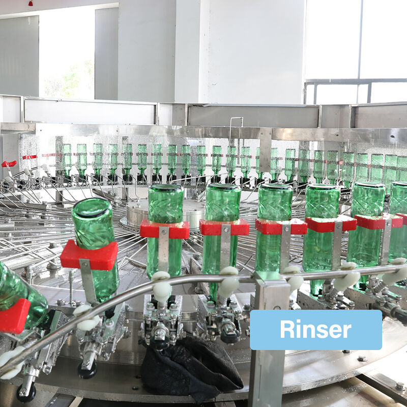 3-in-1 Automatic Rinsing Filling Capping Machine for Glass Bottle Beer Bottling Production Line