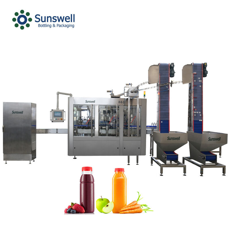 Advanced Automated Hot Filling System for Premium Juice Bottling