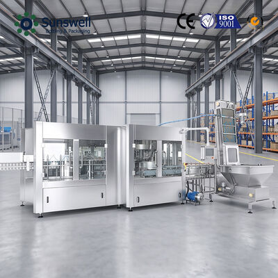 24000BPH 500ml PET μπουκάλι Υδάτινη γραμμή πλήρωσης Turnkey συσκευασία εμφιάλωσης