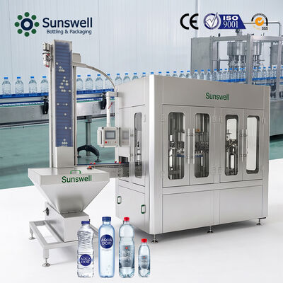 Μηχάνημα εμφιάλωσης νερού 3000bph 20oz Pet Bottle Water